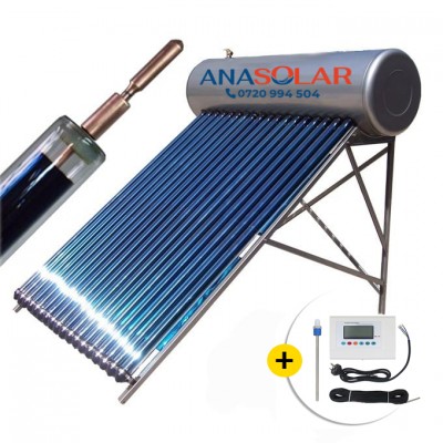 Panou solar apa calda presurizat heat-pipe 100 L cu Controler